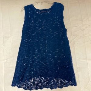Freshman Sleeveless Sweater Navy Size M (8-10)